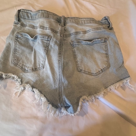 Re Generation Pants - Stylish Frayed Hem Denim Shorts Y2K